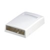 Panduit Surface Mount Box, Mini Com, 4 Port, White CBX4WH-AY