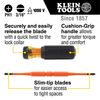Klein Tools Flip-Blade Insulated Screwdriver, 2-in1, Ph Bit #1, Sl Bit 3/16-Inch 32286