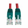 Tripp Lite Cat5e Cable, Molded, Cross-over, Red, 10ft N010-010-RD