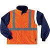 Glowear By Ergodyne Large Insulated Hooded Jacket, Orange 8385
