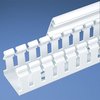 Panduit Wire Duct, Wide Slot, White, L 6 Ft H2X3WH6