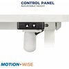 Motionwise 24 in D X 48 in W X 48 in H, White, Wood and Steel AX2448W