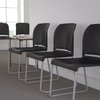 Flash Furniture Black Plastic Sled Stack Chair 5-RUT-238A-BK-GG