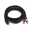 Monoprice A/V Cable, 3.5mm(M)/2 RCA(M), 6ft 5598