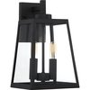 Nuvo Halifax - 2-Light - Medium Lantern - Matte Black Finish with Clear Glass 60/6582