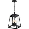 Nuvo Halifax - 4-Light - Hanging Lantern - Matte Black Finish with Clear Glass 60/6584