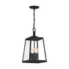 Nuvo Halifax - 4-Light - Hanging Lantern - Matte Black Finish with Clear Glass 60/6584
