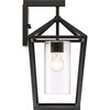 Nuvo Hopewell - 1-Light - Large Lantern - Matte Black Finish with Clear Seeded Glass 60/6593