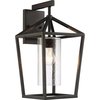 Nuvo Hopewell - 1-Light - Large Lantern - Matte Black Finish with Clear Seeded Glass 60/6593