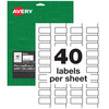 Avery Durable White Asset Tag Labels, La, PK320 61525