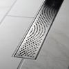 Oatey Designline™ 28 in. Stainless Steel Linear Shower Drain Wave Grate DLS4280R2