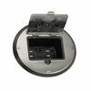 Raco Electrical Box, 28 cu in, Round Box, 1 Gang, Steel, Round 6239NI