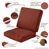 Classic Accessories Montlake FadeSafe Patio Chair Cushion, Heather Henna 62-055-HHENNA-EC