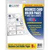 C-Line Products Business Card Holder, Tabs, PK25 61117BNDL5PK