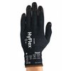 Ansell Hyflex Cut-Resistant Coated Gloves, A7 Cut Level, Palm Dipped, Foam Nitrile, Black, L, 1 Pair 11-542