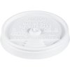 Dart Lid for 8 oz. Hot/Cold Cup, Flat, Sip Through, White, Pk1000 8UL
