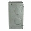 Raco Electrical Box, 16.5 cu in, Handy Box, 1 Gang, Galvanized Zinc, Rectangular 674