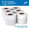 Kimberly-Clark Professional 100% Recycled Fiber High-Capacity Jumbo Roll Toilet Paper, Non-perforated, (1,000'/Roll, 12 Rolls) 67805