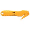 Olfa 6-9/32 in L. Hook-Style Safety Cutter, Fixed Blade, Safety Recessed SK-10