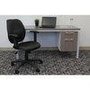 Boss Fabric Task Chair, 23-, Adjustable, Black B1014-BK