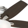 Hunter Decorative Ceiling Fan, Low Pro, 42" Blade Dia., 1 Phase, 120 51082