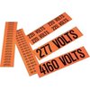 Panduit Voltage Marker, Vinyl, 480 Volts, PK5 PCV-480BY