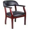 Boss BlackGuest Chair, 24"W26"L31"H, Fixed Arms, FabricSeat B9540-BK