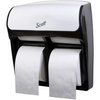 Kimberly-Clark Professional Pro High-Capacity Toilet Paper Dispenser 4 Roll (44517), White, 11.25" x 12.75" x 6.19" (Qty 1) 44517