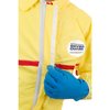 Chemsplash Collared Chemical Resistant Coveralls, 6 PK, Yellow, Non-Woven Laminate, Zipper 7013YT-3XL