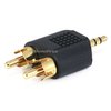 Monoprice 3.5mm S Plug to RCA Plug x2 Splitter 7199