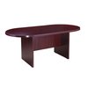 Boss Race Track Conference Table, 35" D X 71" W X 29-1/2" H, Mahogany, Wood N135-M