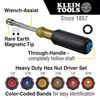 Klein Tools Nut Driver Set, Magnetic Nut Drivers, Heavy Duty, 6-Piece 635-6