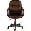 Comfort Products Desk Chair, Leather, 19- Height, Fixed Arms 60-5607M08