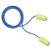 3M E-A-Rsoft Yellow Neons Disposable Earplugs, Ersft, R, Cord, 27 dB, Yellow 3111250