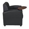 Regency Black Arm Chair, 31" W 29" L 33" H, Fixed, Vinyl Seat, Nova Series 7701JVBK