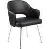 Boss BlackGuest Chair, 22 1/2"W24-1/2"L32"H, Fixed, FabricSeat B489C-BK