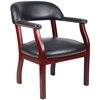 Boss Executive Chair, 26"L31"H, Fixed, VinylSeat, Ivy LeagueSeries B9545-BK