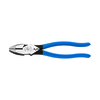 Klein Tools 9 3/8 in 2000(TM) Linemans Plier High Leverage w/ Wire Crimper, Steel D2000-9NECR