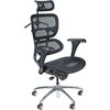 Mooreco Mesh Task Chair, 18" to 21", Adjustable Arms, Black 34729