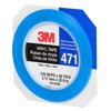 3M Vinyl Tape 471, Red, 1/4"x36 yd, PK144 36405