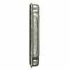 Raco Electrical Box Cover, Square, 2 Gangs, Galvanized Zinc, Toggle Switch 800C