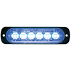 Buyers Products Thin 4.5 Inch Blue Horizontal LED Strobe Light 8891904