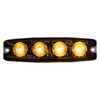 Buyers Products Ultra Thin 4.5 Inch Amber LED Strobe Light 8892240