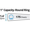 Avery Round Ring Binder, 1", Black 27257
