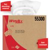 Wypall Disposable Wipers X70 BRAG Box, White, Hydroknit, 200 Wipes, 11 in x 16 3/4 in 55300