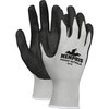 Mcr Safety Foam Nitrile Coated Gloves, Palm Coverage, Black/Gray, L, PR 9673L