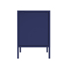 Manhattan Comfort Smart Metal Accent End Table in Blue 8GMC4