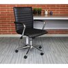 Boss BlackTask Chair, 26"L38-1/2"H, Fixed, VinylSeat, B9533CSeries B9533C-BK