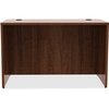 Lorell 24" D X 48" W X 29-1/2" H, Walnut, 3mm PVC (Edge), Metal LLR34390