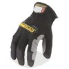 Ironclad Performance Wear Mechanics Gloves, L, Black, Ribbed Stretch Nylon WFG2-04-L